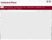 Tablet Screenshot of cathedralplaza.ro